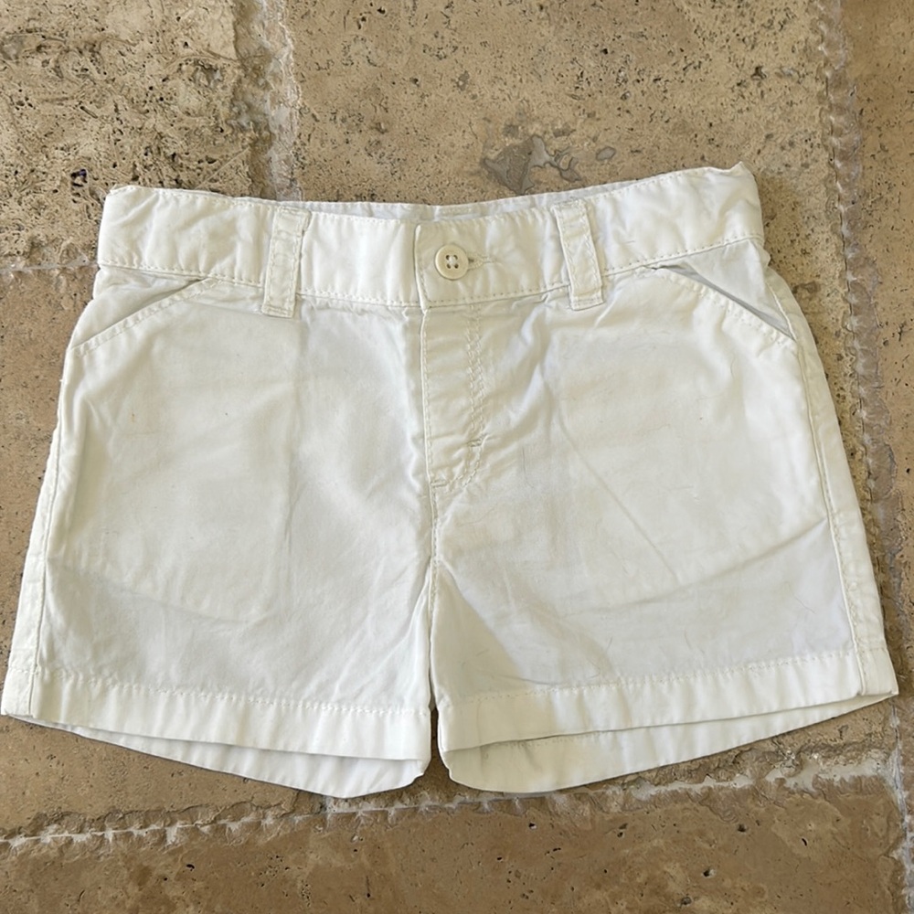 Petit Bateau 18m boys white shorts